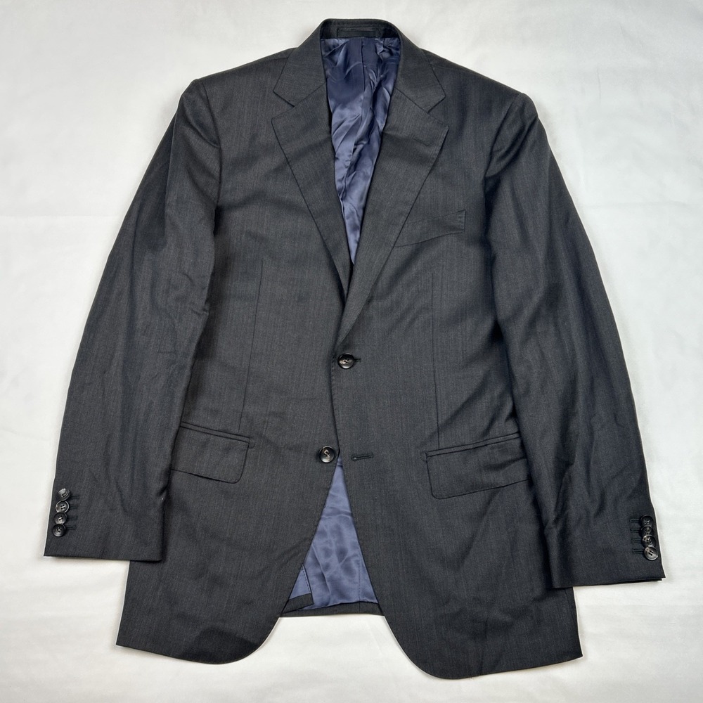 Suitsupply Napoli Zignone Grey Men Size 36 Blazer Jacket Super 110's Wool